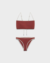 Edged Open-Back Bralette Bikini - Beachwear Collection | 