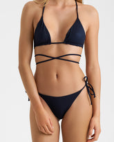 Wet Front Tie Triangle Bikini - Beachwear Collection | 
