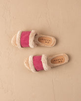 Suede with Faux Fur Flat Sandals - Spring Promo|Women | 