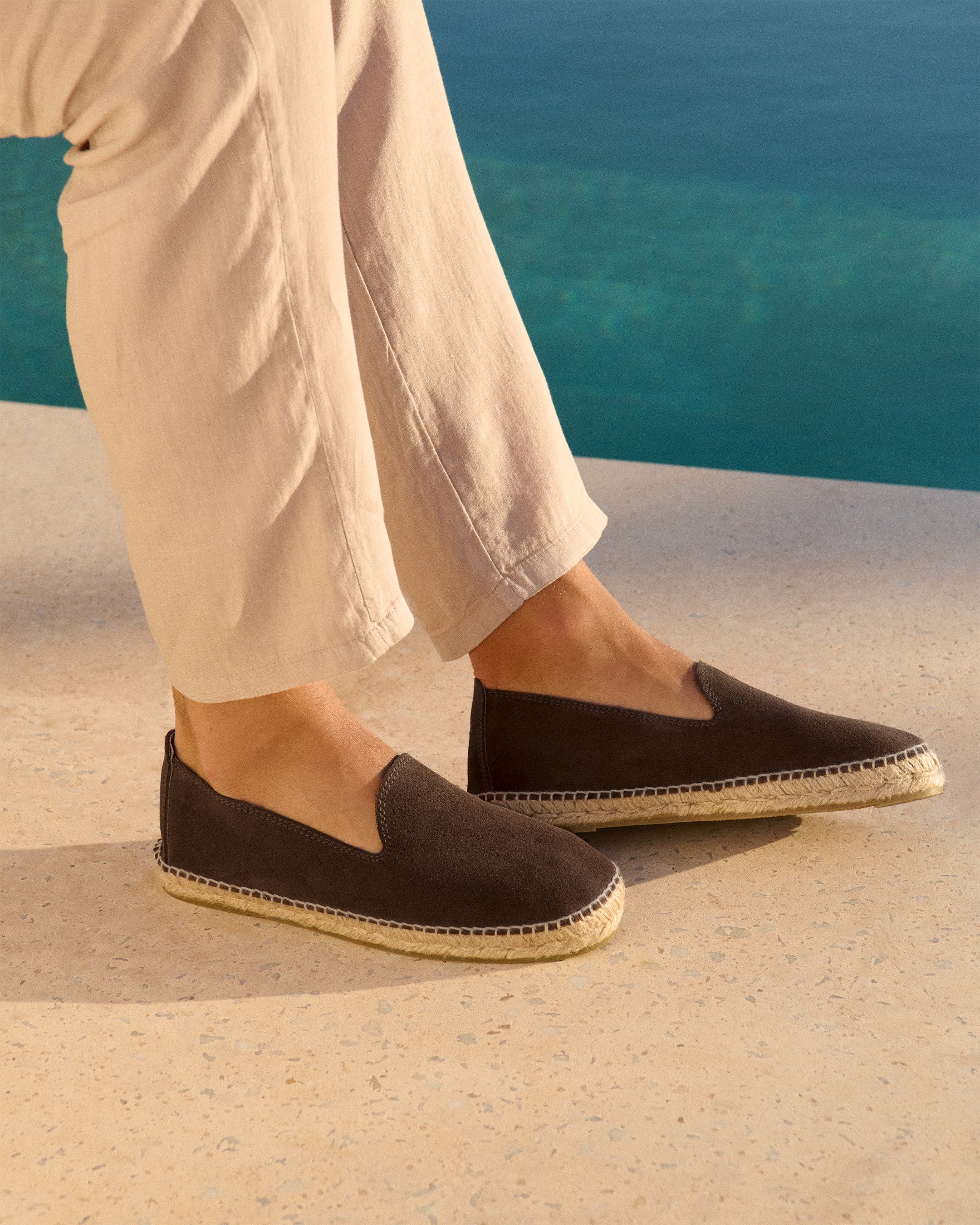 Manebí Suede Espadrilles - Cocoa