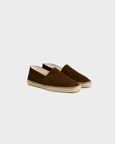 Espadrillas in Pelle Scamosciata con Punta Quadrata - Espadrillas Uomo | 