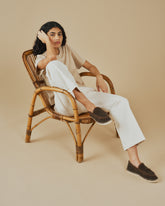 Suede Loafers Espadrilles With Faux Fur - Women’s Faux Fur|Collection | 