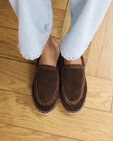 Suede Mules With Faux Fur - Women's Collection | 