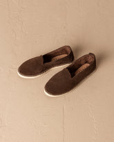 Suede With Faux Fur Flat Espadrilles With Fur - Women’s Espadrilles | 