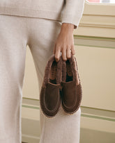 Suede With Faux Fur Loafers Espadrilles | 