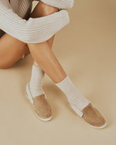 Suede With Faux Fur Slippers - Women’s Faux Fur|Collection | 