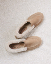 Suede With Faux Fur Loafers Espadrilles | 