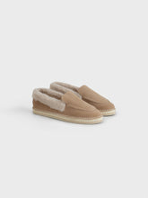 Mocassini Loafer in Pelle Scamosciata<br />e Faux Fur | 