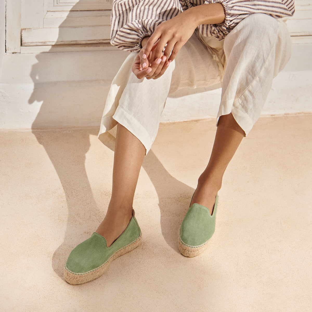 Manebí
 Patchwork Denim Double-Sole Espadrilles