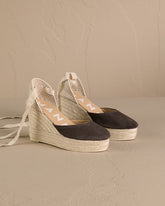 Soft Suede Wedge Espadrilles - Private Sale | 
