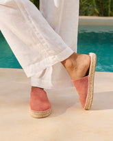 Suede Chunky Mules - Women's Espadrilles | 