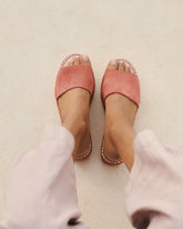 Suede Double Sole Slides - Women’s Sandals | 