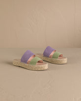 Suede Two Bands<br />Double Sole Sandals | 
