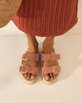 Suede Nordic Sandals - Women’s Sandals | 
