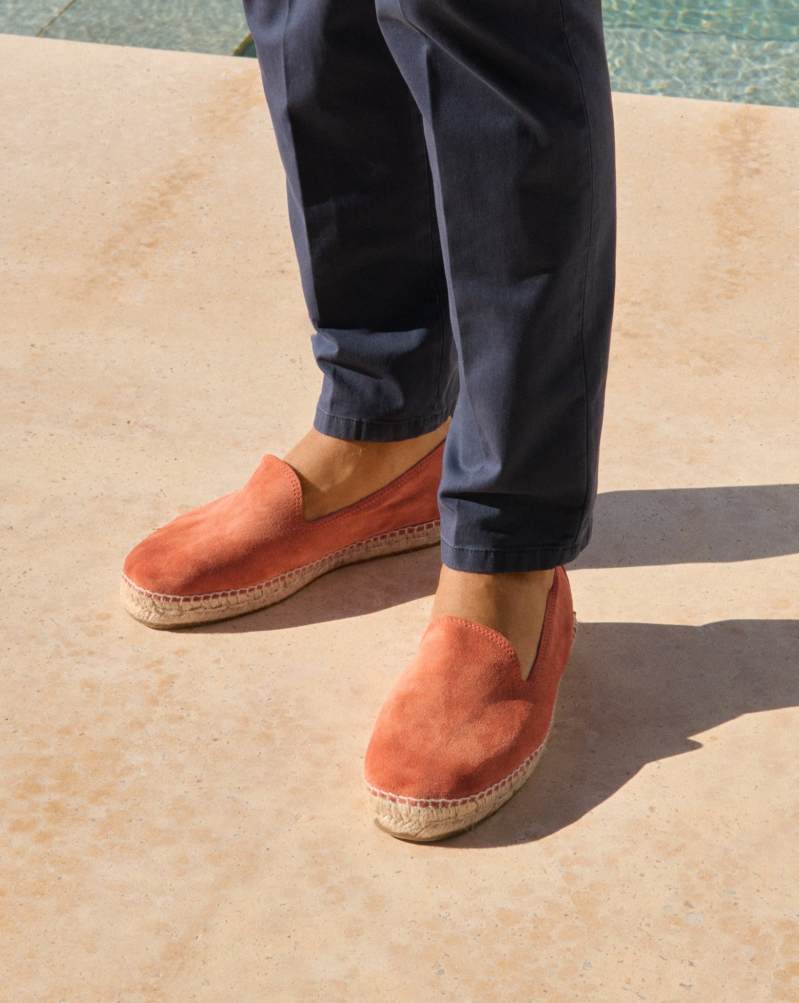 Manebí Suede Espadrilles - Orange Rust