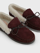 Suede Mocassins With Faux Fur - Women’s Faux Fur|Collection | 