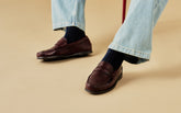 Leather Penny Loafers - Men's Shoes | 