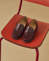 Leather Penny Loafers - Women's Shoes | 