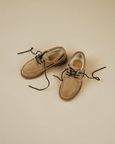 Suede With Faux Fur Field Moccasins - Women's Boat Shoes | 