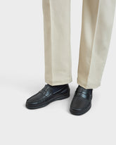 Leather Penny Loafers - R96KD - Canyon - Black | 