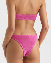 Seersucker Bandeau Bikini | 