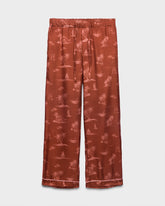 Printed Silk Belem Trousers Piping - Women’s Clothing | 