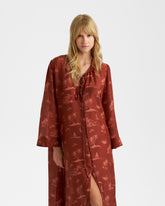 Printed Silk Hydra Dress - Women’s Clothing | 