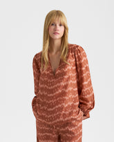 Printed Silk Paros Shirt - Women’s Clothing | 