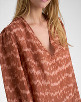 Printed Silk Paros Shirt - Women’s Clothing | 