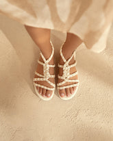 Jute Tie-Up Rope Sandals - Women’s Shoes | 