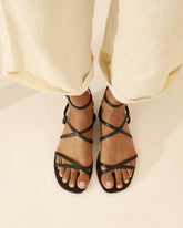 Tie-Up Leather Sandals - Summer Night Sandals | 