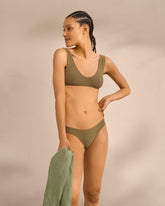 Terry Cotton Surf Bralette Bikini | 
