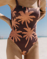 Printed Squared One Piece - Beachwear Collection | 