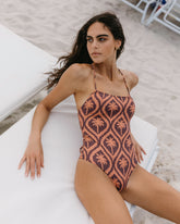 Printed Cut-out One Piece - Beachwear Collection | 