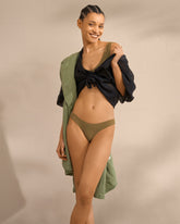 Terry Cotton Surf Bralette Bikini | 