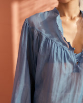 Cotton-Silk Voile Baja Shirt | 