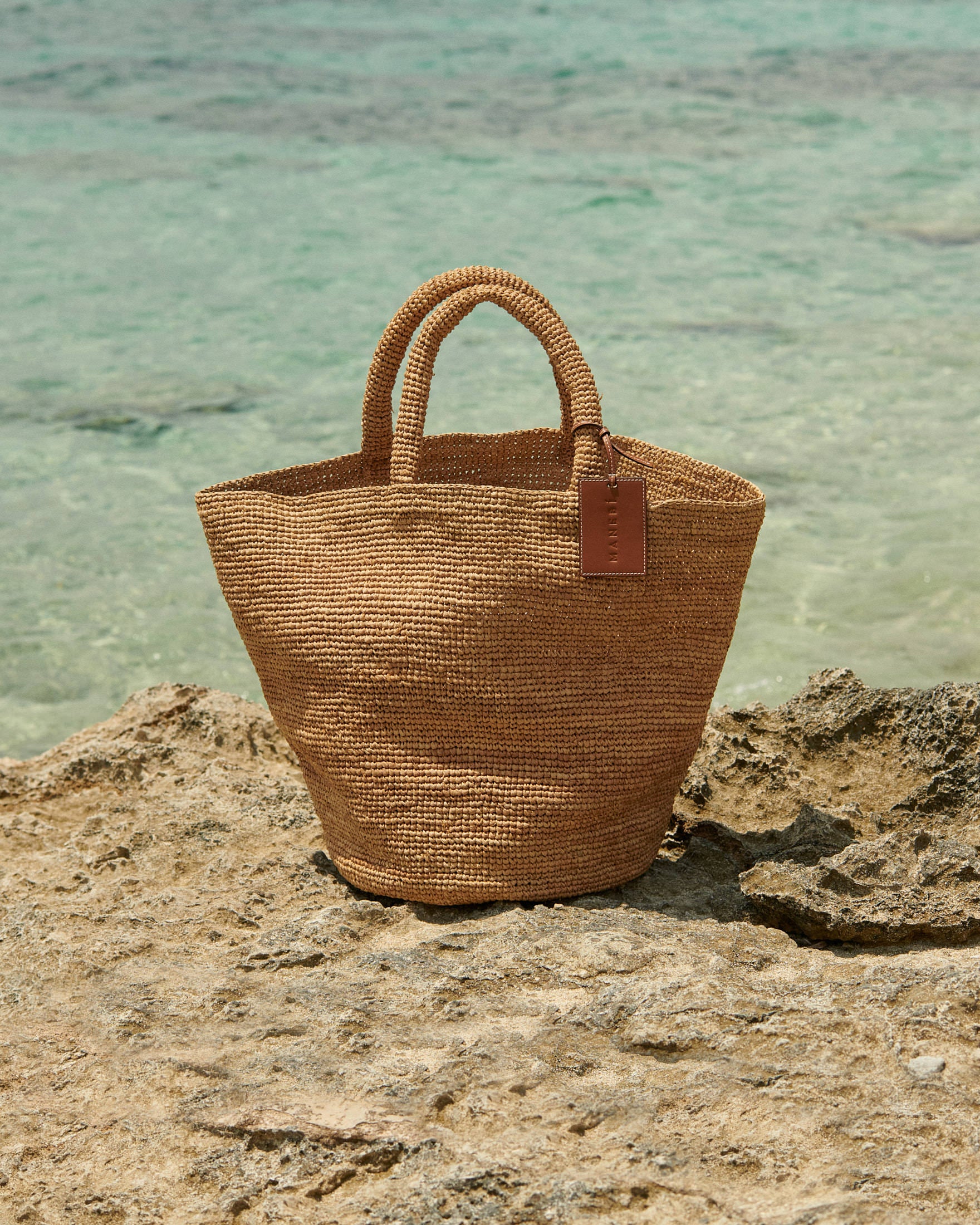 Summer Bag - Handcrafted Raffia - Tan