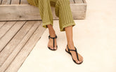 Suede Leather Sandals - SANDALI | 