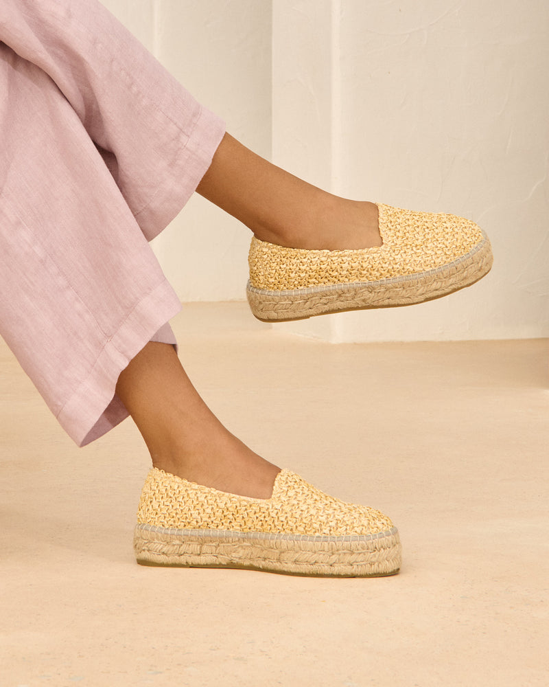 Raffia espadrilles store