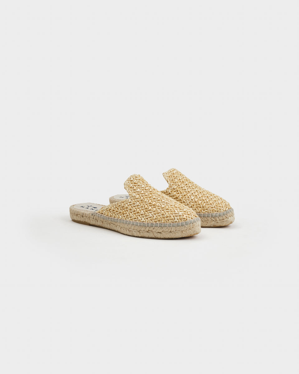 Natural Mules Women | Raffia | Manebí