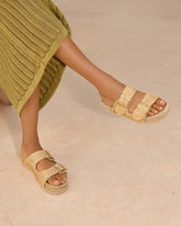 Raffia Nordic Sandals - Women’s Sandals | 