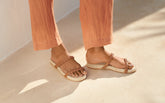 Leather and Jute<br />Two Bands Sandals - Saldi Autunno/Inverno|Scarpe | 