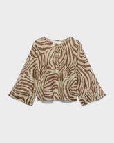 Printed Silk Cotton Voile Aventura Shirt | 