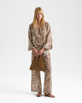 Printed Silk Cotton Voile Marbella Trousers - New Arrivals | Women's Clothing | 