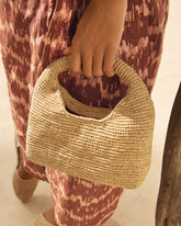 Raffia Halfmoon Bag - Bags | 