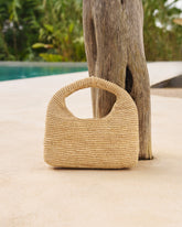 Raffia Halfmoon Bag - Bags | 