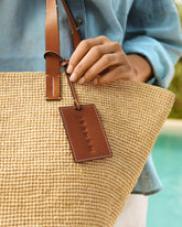 Rust Raffia & Leather New Basket Bag - Bags | 