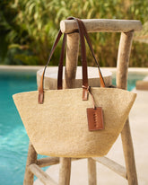 Rust Raffia & Leather New Basket Bag - Bags | 