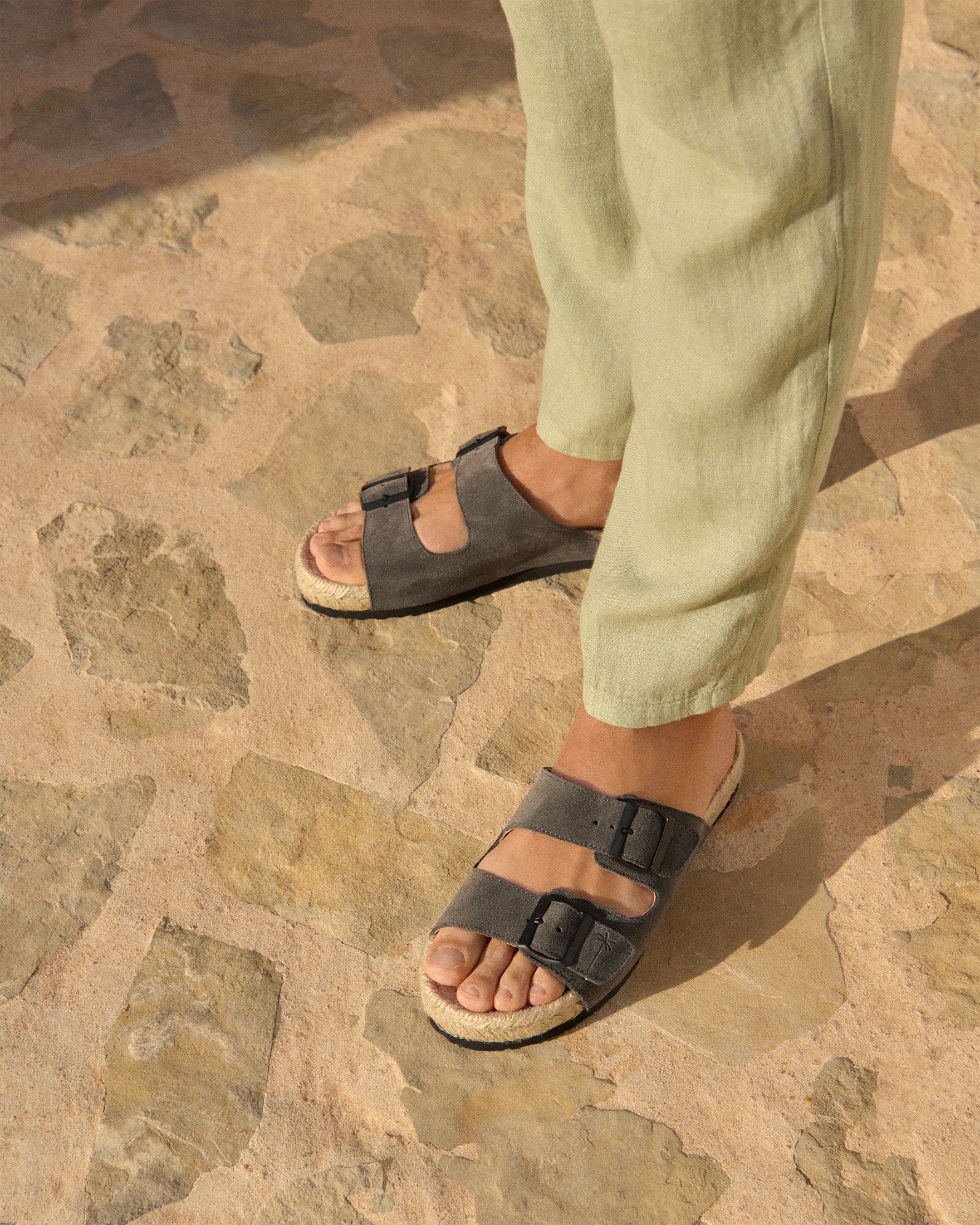 Manebí­ | Nordic Sandals - Hamptons - Carbon Grey