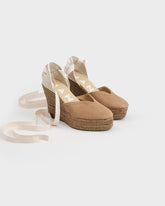 Suede Heart-Shaped Wedge Espadrilles - Women’s New Shoes | 